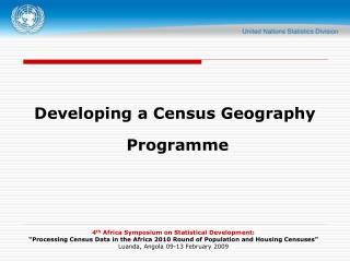 Developing a Census Geography Programme