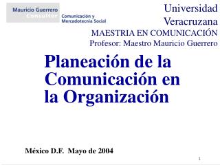 Planeación de la Comunicación en la Organización