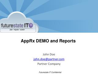 AppRx DEMO and Reports