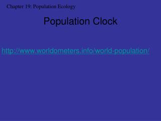 Population Clock