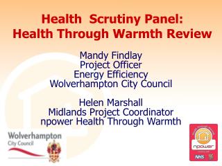 Health Scrutiny Panel: Health Through Warmth Review