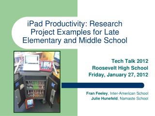 iPad Productivity: Research Project Examples for Late Elementary and Middle School