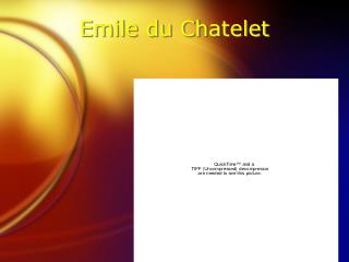 Emile du Chatelet