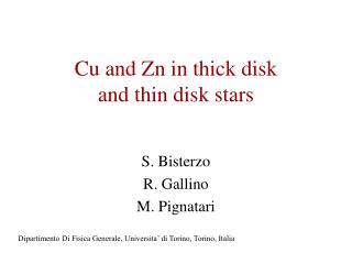 Cu and Zn in thick disk and thin disk stars