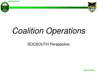 Coalition Operations