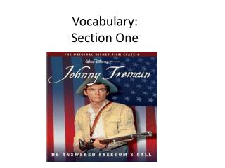 Vocabulary: Section One