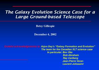 The Galaxy Evolution Science Case for a Large Ground-based Telescope