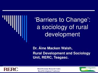 ‘Barriers to Change’: a sociology of rural development
