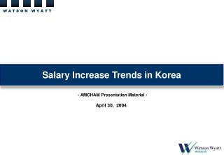 Salary Increase Trends in Korea