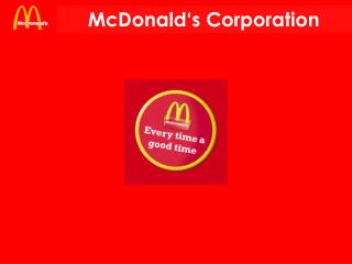 McDonald‘s Corporation