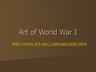 Art of World War I