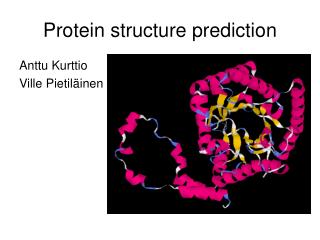 Protein structure prediction