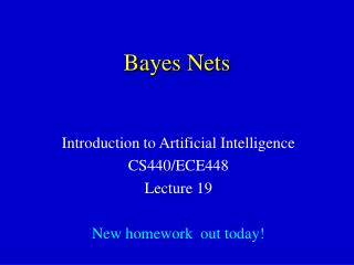 Bayes Nets