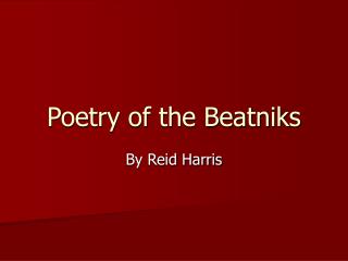 Poetry of the Beatniks