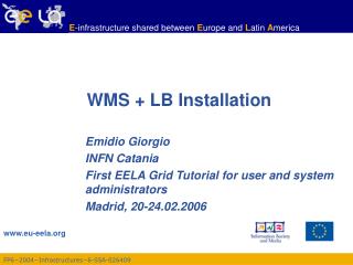 WMS + LB Installation