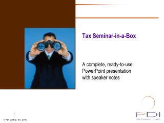 Tax Seminar-in-a-Box