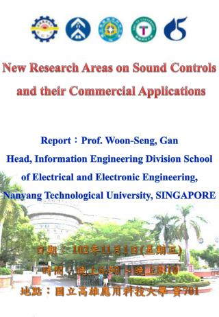 New Research Areas on Sound Controls and their Commercial Applications