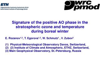 Signature of the positive AO phase in the stratospheric ozone and temperature