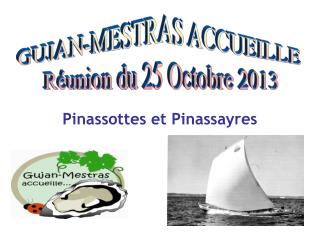 GUJAN-MESTRAS ACCUEILLE Réunion du 25 Octobre 2013