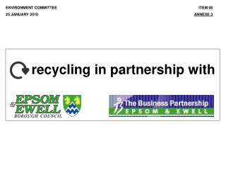 recycling in partnership with