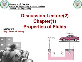 Discussion Lecture(2) Chapter(1) Properties of Fluids