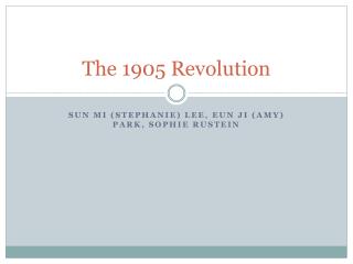 The 1905 Revolution