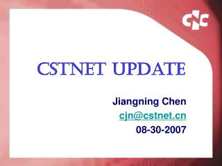 CSTNET Update