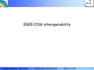 EGEE/OSG interoperability