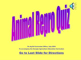 Animal Repro Quiz