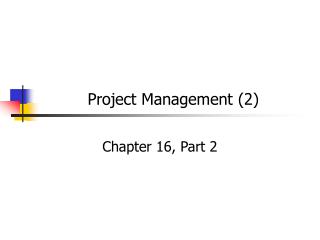 Project Management (2)