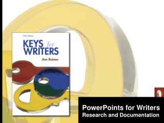 PowerPoints for Writers Research and Documentation