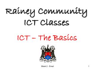 Rainey Community ICT Classes