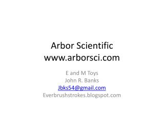 Arbor Scientific arborsci