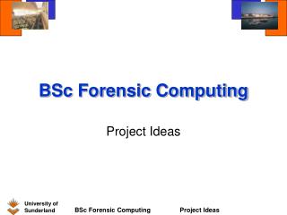 BSc Forensic Computing
