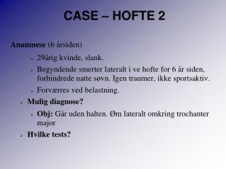 CASE – HOFTE 2