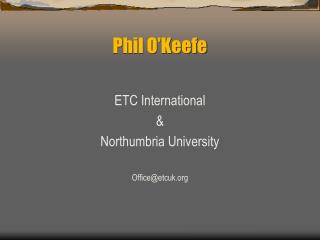 Phil O’Keefe
