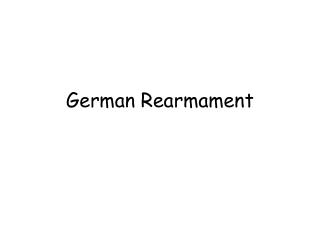 German Rearmament