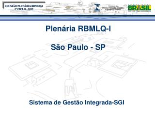 Plenária RBMLQ-I São Paulo - SP