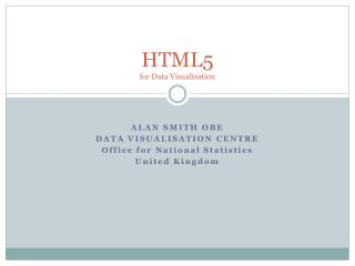 HTML5 for Data Visualisation