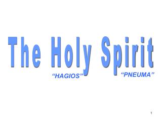 The Holy Spirit