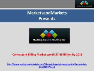 Convergent Billing Market by Solution Forecast to 2019