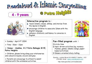 Readaloud &amp; Islamic Storytelling