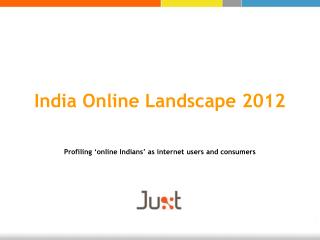 India Online Landscape 2012