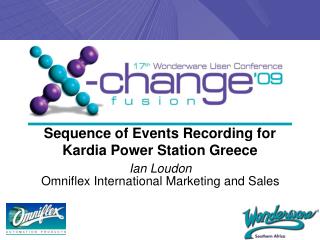 Sequence of Events Recording for Kardia Power Station Greece