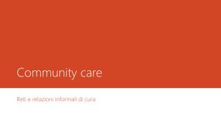 Community care