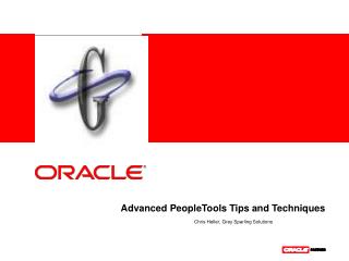 Advanced PeopleTools Tips and Techniques