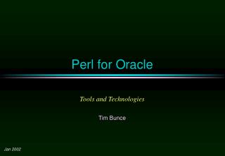 Perl for Oracle