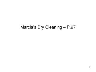 Marcia’s Dry Cleaning – P.97