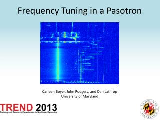 Frequency Tuning in a Pasotron