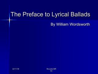 preface to lyrical ballads main points